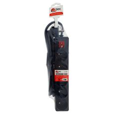 Predlžovací kábel s vypínačom Q-354f 5x z/u 2m čierny
