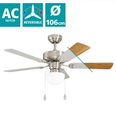 Eglo 35074 - Stropný ventilátor CADIZ 1xE27/40W/230V