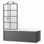 Vaňová zástena Lagos-1 Black 70x140