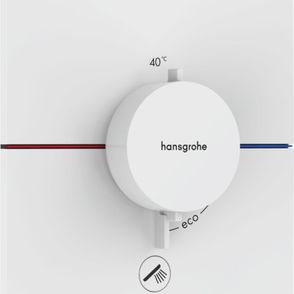 Sprchová batéria Hansgrohe ShowerSelect Comfort E bez podomietkového telesa matná biela 15575700