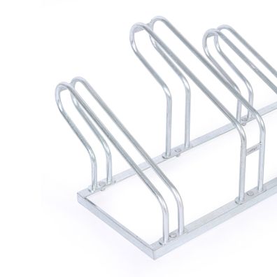 Stojan na bicykle na zem, dve šírky kolies 55 a 80 mm, 4 státia
