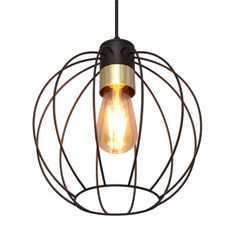 Luster na lanku STARLIGHT 1xE27/15W/230V čierna/zlatá