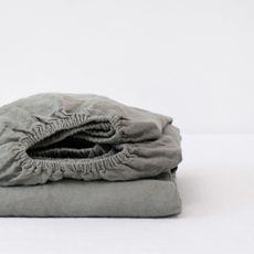Khaki napínacia ľanová plachta 140x200 cm – Linen Tales