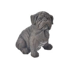 InDecor Keramický buldog hnedá, 28 x 21 x 28 cm