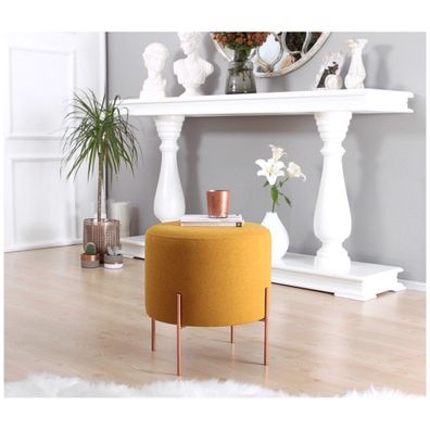 Taburet v horčicovej farbe Copper – Artie