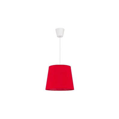 Duolla - Luster na lanku SOLO 1xE27/40W/230V pr. 24 cm červená