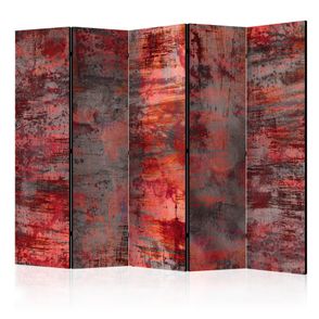 Paraván Red Metal Dekorhome 225x172 cm (5-dielny)