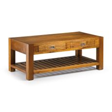 Estila Masívny elegantný konferenčný stolík Star s dvomi zásuvkami 120cm