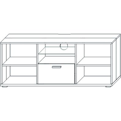 NABBI Ardal TV-E-2D/1DR tv stolík northern tree / craft tobacco