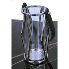 Lucerna FRAGIL 26 cm chróm/čierna