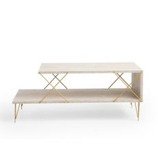 Konferenčný stolík Loire Gold Travertine