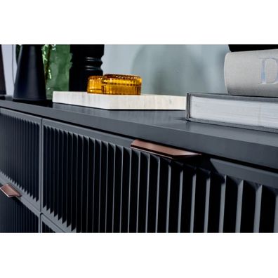 KONDELA Style LS 2 dvojdverová komoda so zásuvkami indigo modrá