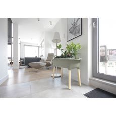 NABBI ISEW780H plastové parenisko na drevených nožičkách 77 cm antracit