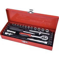 Hlavice nástrčné, sada 30ks, CrV, 1/4"
