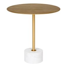 Kovový okrúhly odkladací stolík ø 51 cm Lecco – House Nordic