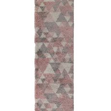 Flair Rugs koberce Behúň DAKAR Nuru Pink / Cream / Grey - 60x230 cm