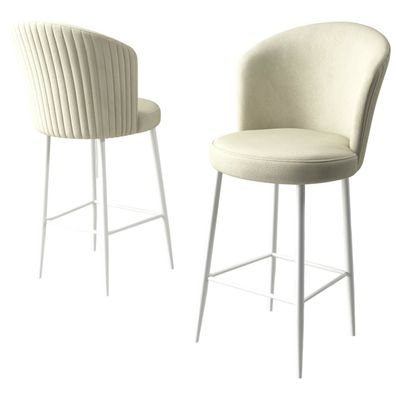 Sada barových stoličiek Alte Cream and White, 2 ks, 2 ks