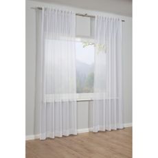Biela záclona 245x450 cm Voile Uni - Gardinia