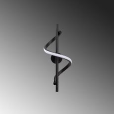 Čierne LED nástenné svietidlo ø 7 cm Likma – Opviq lights