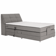 Elektrická polohovacia posteľ, boxspring, sivá, 120x200, GERONA NEW