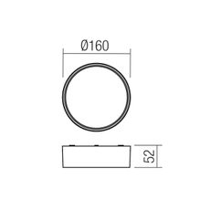 Redo 90494 - LED Vonkajšie stropné svietidlo URANIA LED/10W/230V 3000K IP65 biela