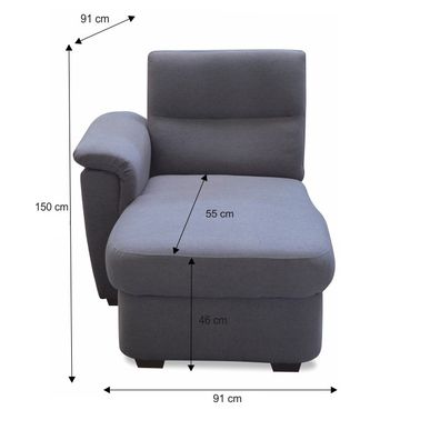 KONDELA Born OTT 1B L otoman sivá