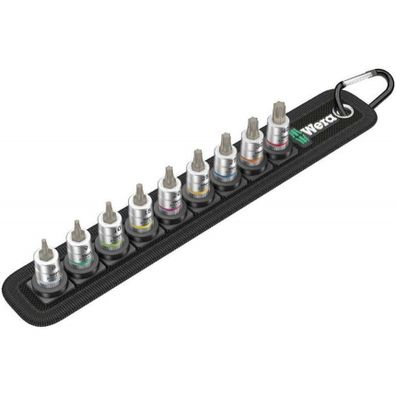 Wera 003882 Torx Zyklop 1/4" Belt A 3 TORX® HF nástrčné hlavice s pridržiavacou funkciou (sada 9 ks)