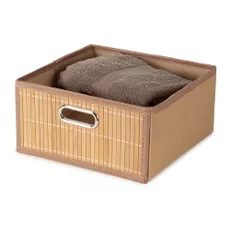 Bambusový úložný box v prírodnej farbe 31x31x15 cm – Compactor