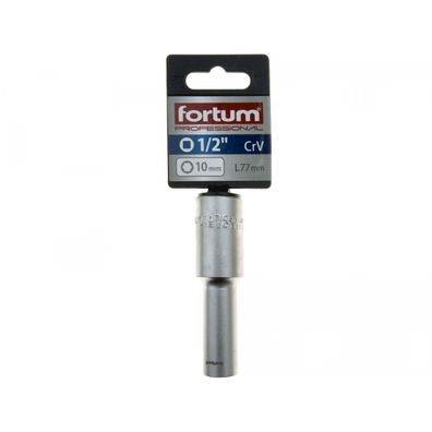 Hlavice nástrčná prodloužená, 1/2", 10mm, L 77mm, 61CrV5