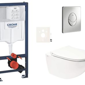 Závesný wc set do ľahkých stien / predstenová montáž Swiss Aqua Technologies Infinitio SIKOGRSIN11SA