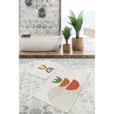 Béžové kúpeľňové predložky v súprave 2 ks 60x100 cm – Mila Home