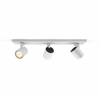 Philips Hue 53093/31 / P6 LED prisadená stropná bodová lampa Runner 3x5,5W | GU10 | 2200-6500K - Bluetooth, s diaľkovým ovládaním