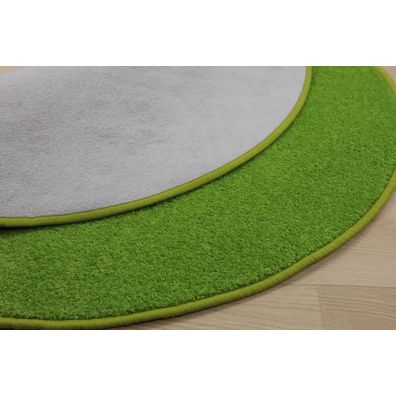 Vopi , Kusový koberec Eton zelený 41 guľatý, 80x80 (priemer) kruh, zelená, detská izba