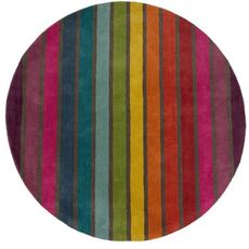 Flair Rugs koberce Ručne tkaný kusový koberec Illusion Candy Multi kruh - 160x160 (priemer) kruh cm