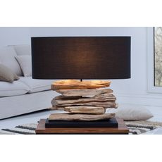 Estila Dizajnová stolná lampa Riverine II čierna