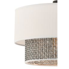 Luster na lanku ECHO 1xE27/60W/230V krémová/šedá