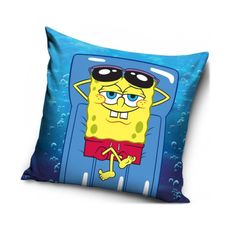 Vankúš SpongeBob na lehátku - 40 x 40 cm