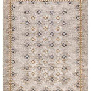 Diamond Carpets koberce Ručne viazaný kusový koberec Sultan DESP P87 Ivory White Gold - 80x150 cm