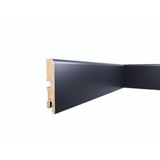 Podlahová lišta MDF Foge LB1 80 čierna polomatná