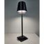 LED stmievateľná dotyková stolná lampa LED/5W/5V USB 1200 mAh čierna
