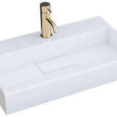 REA Umývadlo na dosku konglomerátové Goya 60 cm - biele
