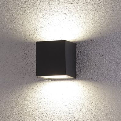LED Vonkajšie nástenné svietidlo 2xLED/5W/230V 4000K IP54 čierna