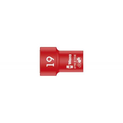 Wera 004963 Nástrčné hlavice 3/8" 6-stranné 19 mm typ 8790 B Zyklop VDE