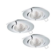 Eglo 95358 - SADA 3x LED podhľadové svietidlo TEDO 3xGU10-LED/5W/230V