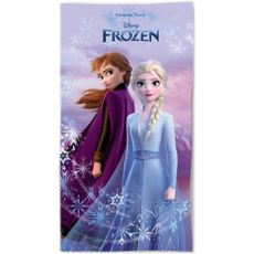 Bavlnená plážová osuška Ľadové kráľovstvo - motív Anna a Elsa - 100% bavlna - 70 x 140 cm