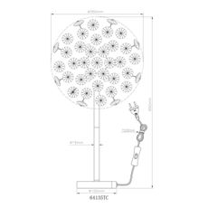 Globo 64135TC - LED Stolná lampa KATRINA 8xG9/3,5W/230V lesklý chróm