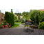 ModernHome Záhradný gril s grilom a polohovateľným roštom + dve veľké police