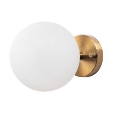 Nástenné svietidlo v bielej a bronzovej farbe ø 15 cm Atmaca – Opviq lights