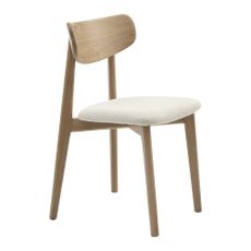 Krémovobiela/v prírodnej farbe jedálenská stolička Elim – Unique Furniture