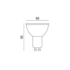 LED Žiarovka GU10/8,5W/230V 3000K